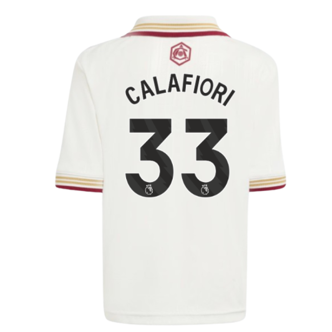 2025-20 Arsenal Third Jersey Calafiori #33 Edition L M S