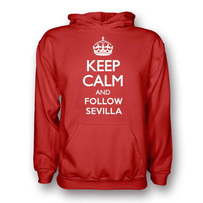 Keep Calm And Follow Sevilla Hoody (red) | Competitive Price | Elite