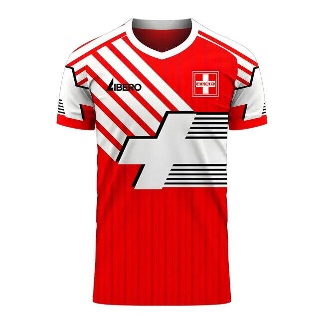 Switzerland 2025-2026 Retro Concept Football Kit (Libero)