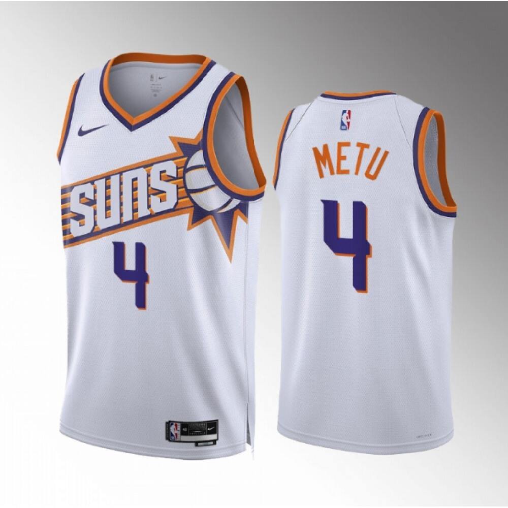 Limited Edition Men's PHX #4 Chimezie White Basketball Jersey