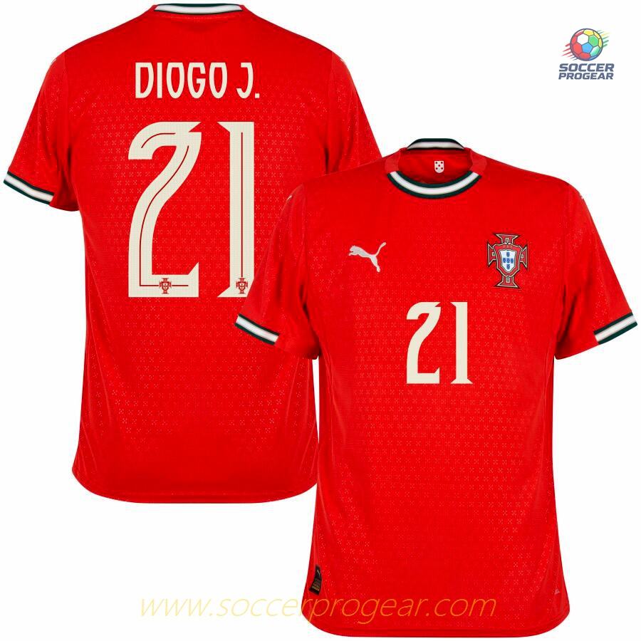 Portugal Home Team Jersey 2025 Season 2026 Diogo Jota
