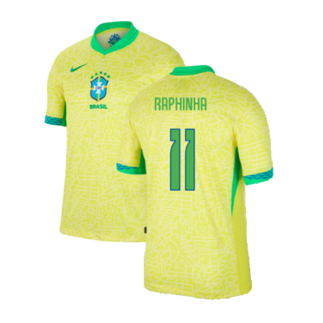 Fan Quality Brazil Home Fan Shirt (Adults) (Raphinha 11)