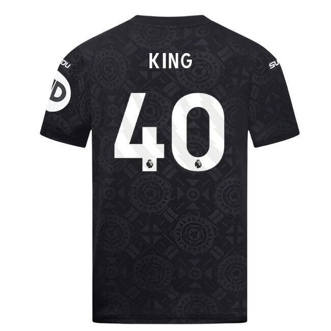 2025-2026 Wolves Home Premium - Football Shirt Famous Black Kids#785