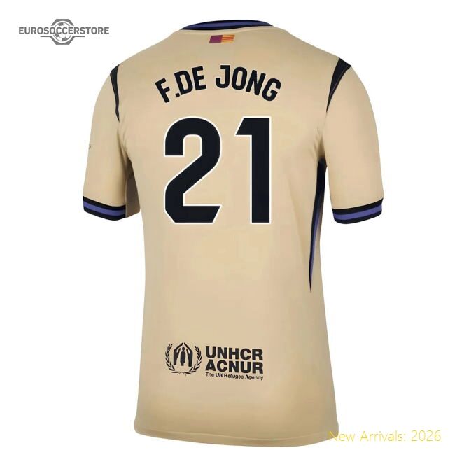 2025-2026 Barcelona Away First-class Jersey F.de Jong Puma Drycell