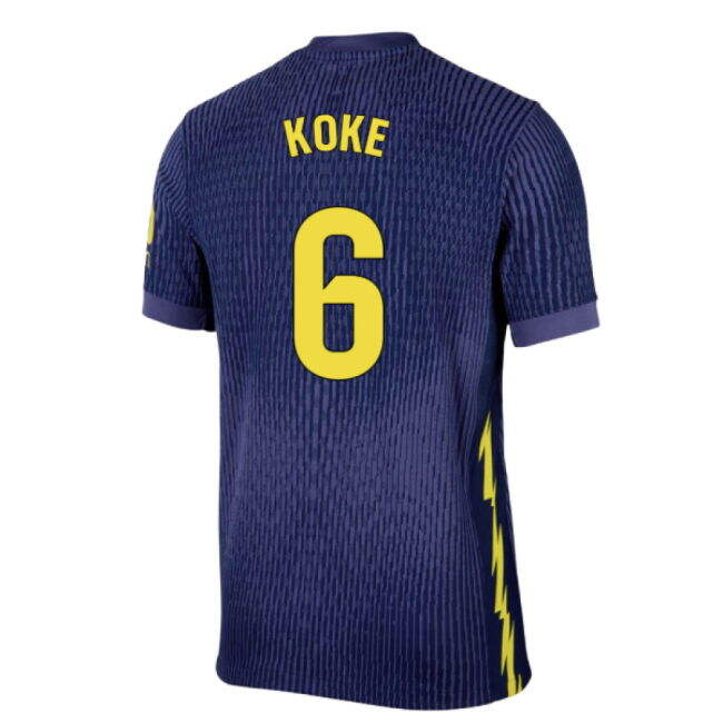 2025-2026 Atletico Madrid Authentic Away Shirt (Koke 6)