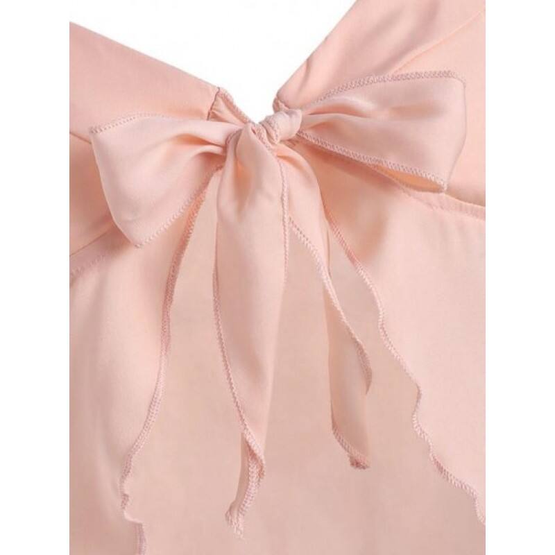 Tie Shoulder Knot Front Bustier Top WD3005