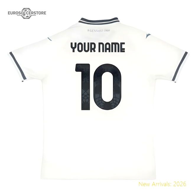 Premium Top-Quality 2025-2026 Lazio Away Shirt (Your Name)