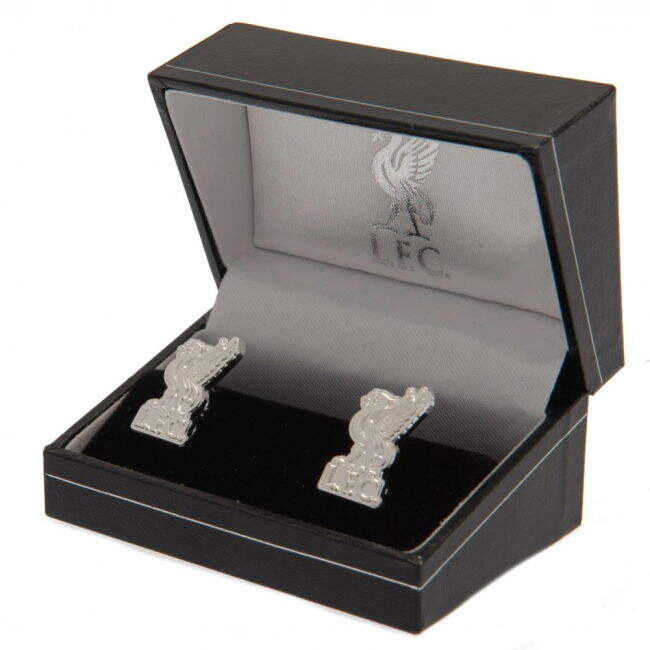 football shirt Liverpool FC Silver Plated Formed Liverbird Cufflinks