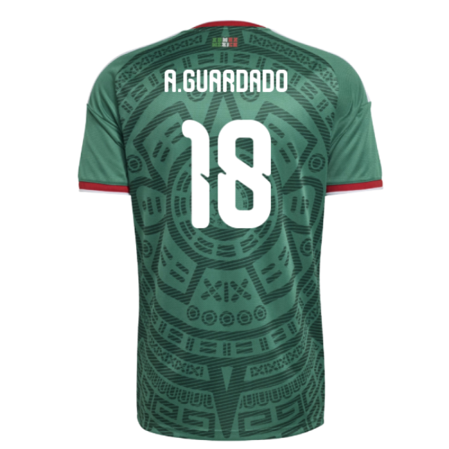 Guardado 18 Official Licensed Mexico Home Supporter Shirt for Adults