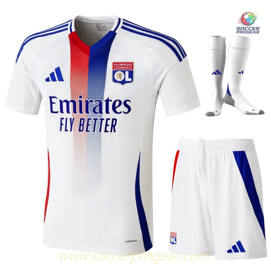 2024-2025 Season OL Home Youthren's Soccer Uniform Football Jersey