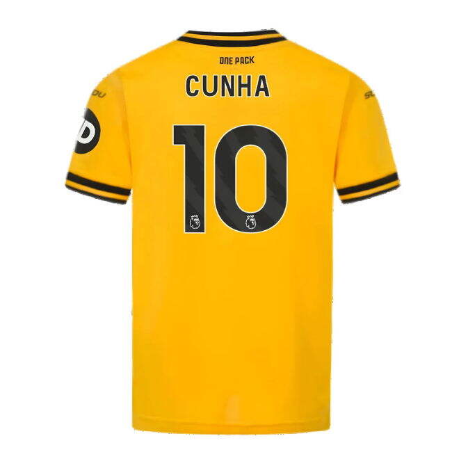 Committed Wolves Wolves Home Shirt Kids Cunha #10 Durable Material...