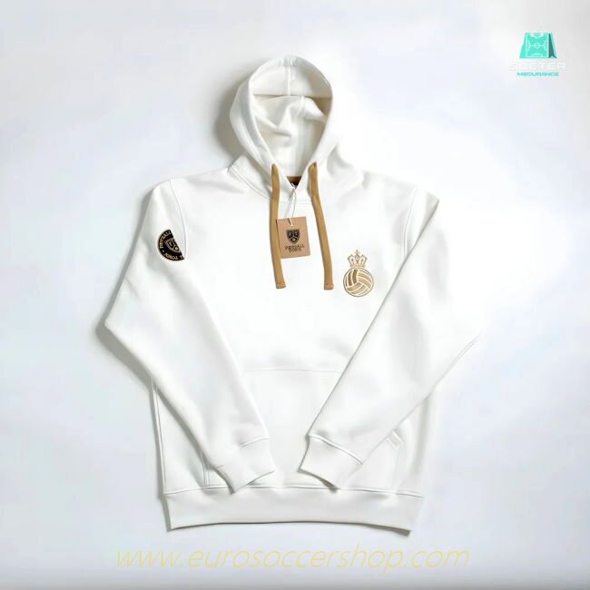 Madrid Corona Retro Football Hoodie (White)
