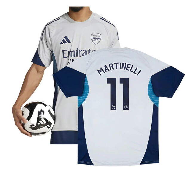Match Quality Dedicated Arsenal Arsenal Training Shirt Grey Two Ma...