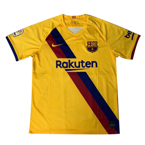 2019-20 Barcelona Away Yellow Soccer Jersey Shirt - Official Replica