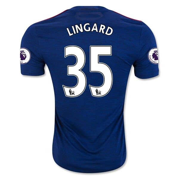 Manchester United Away 2016-17 LINGARD 35 Soccer Jersey Shirt -