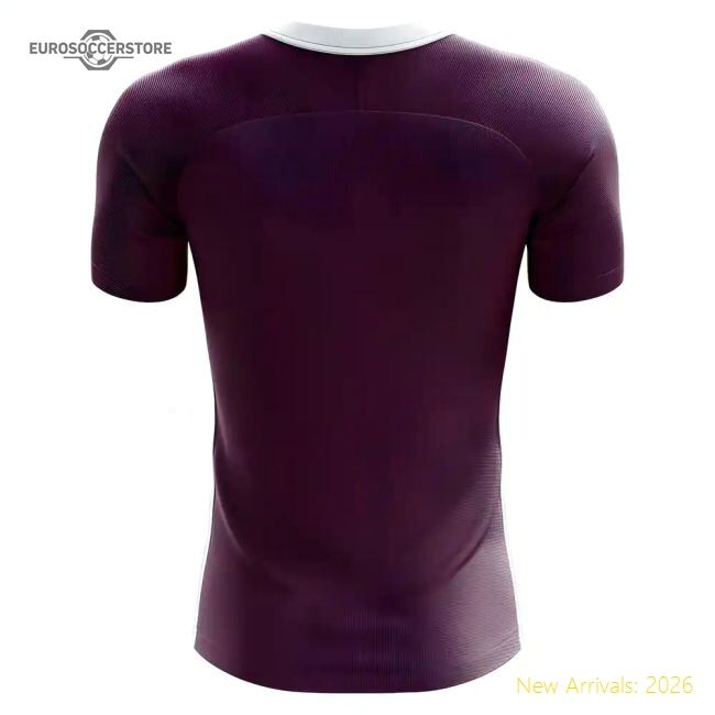 Durable Qatar Concept 20252026 Home Jersey Breathable Retro