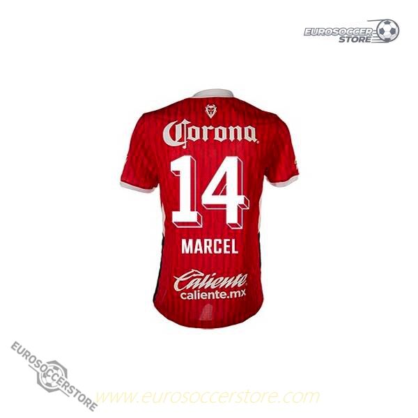 Toluca Home Version Marcel 14 Football Jersey for the 24-25 Season
