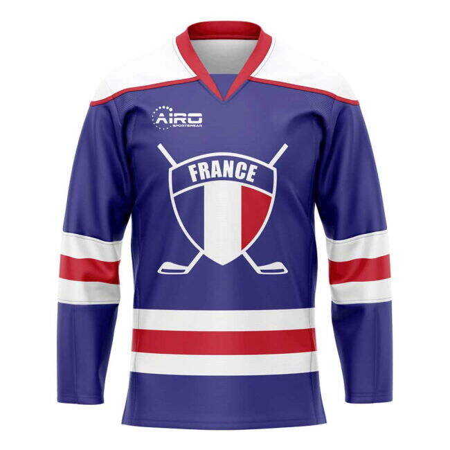 Low Cost France Home Ice Hockey Shirt Avant-garde