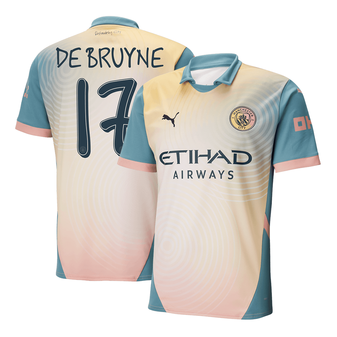 DE BRUYNE #17 Manchester City Fourth Away Soccer Jersey 2024/25 - Defi