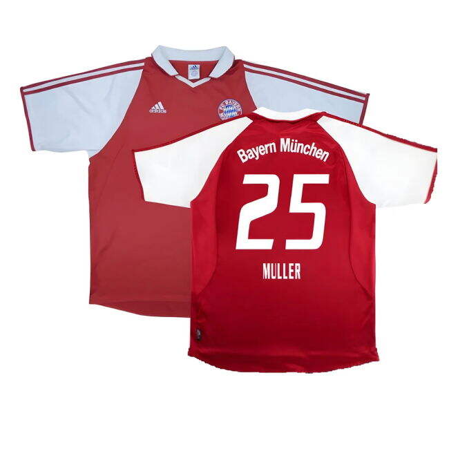Bayern Munich 2003-04 Home Shirt ((Excellent) XL) (Muller 25)