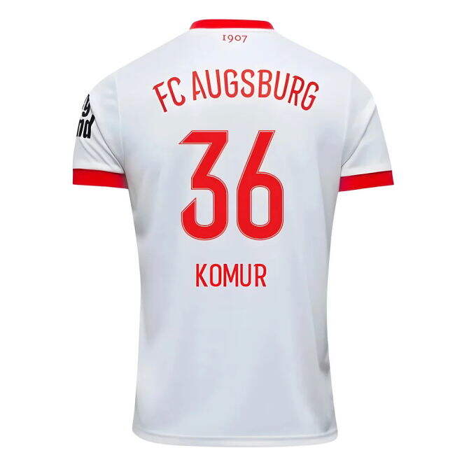 Committed Football Fc Augsburg Home Shirt Komur #36 Superior Craft...