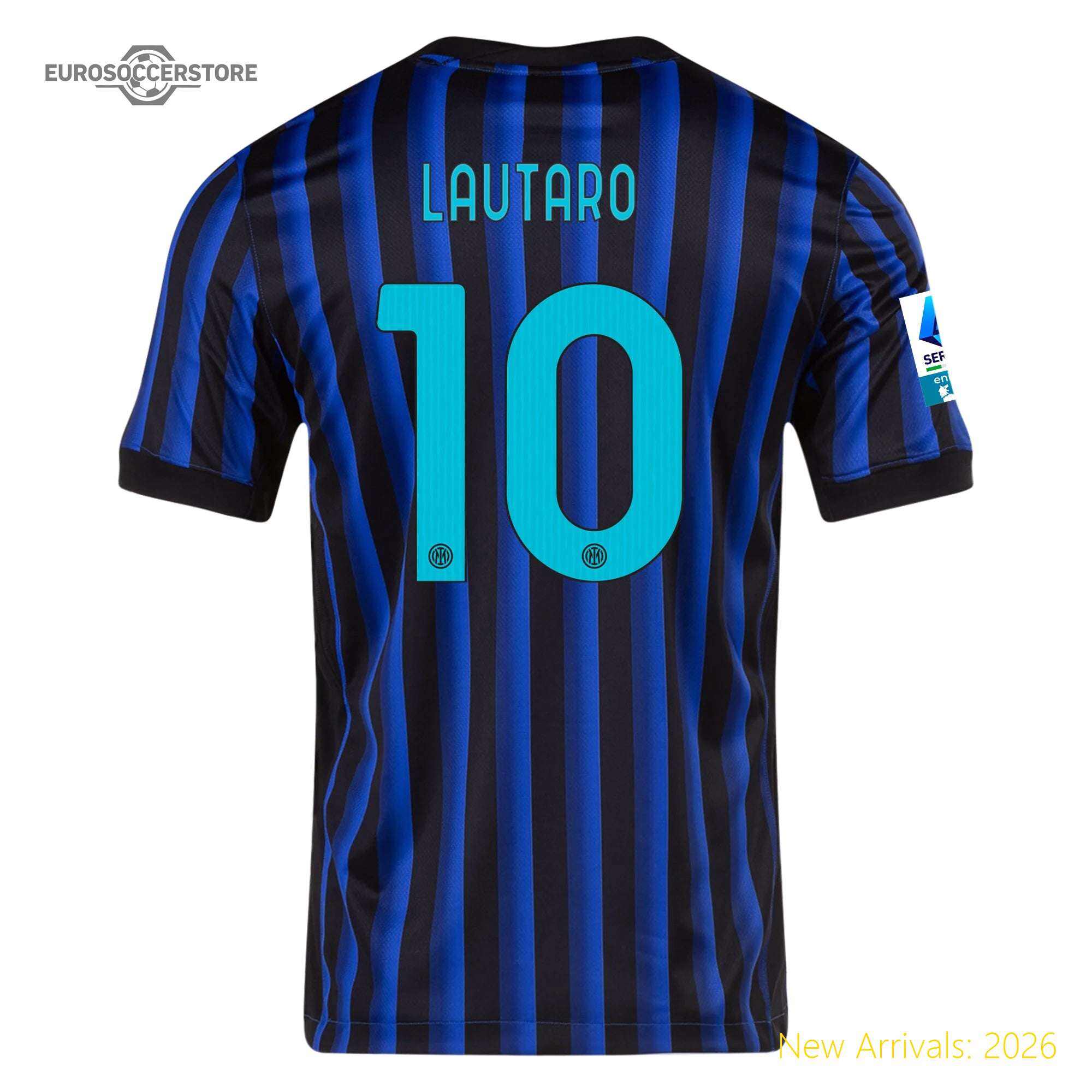 Men Int Lautaro Inter Milan Home Home Authentic Jersey 2023