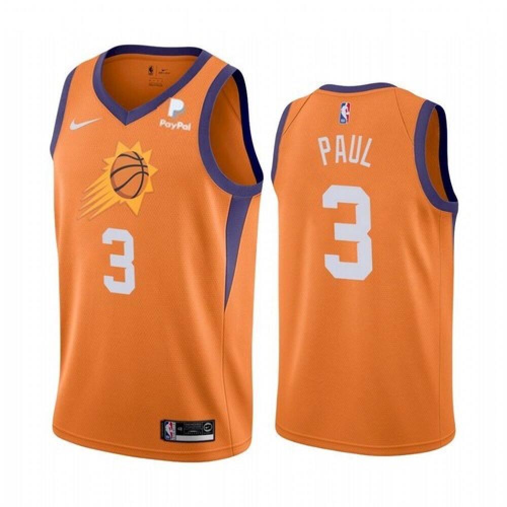 Collector's Item Men's Suns #3 Chris Orange Basketball Jersey