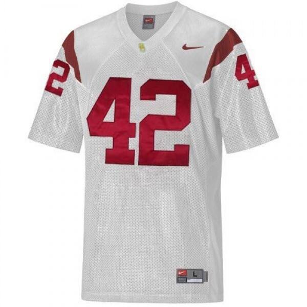 Youth Top Program #42 Ronnie Lott White Premium Quality Jersey