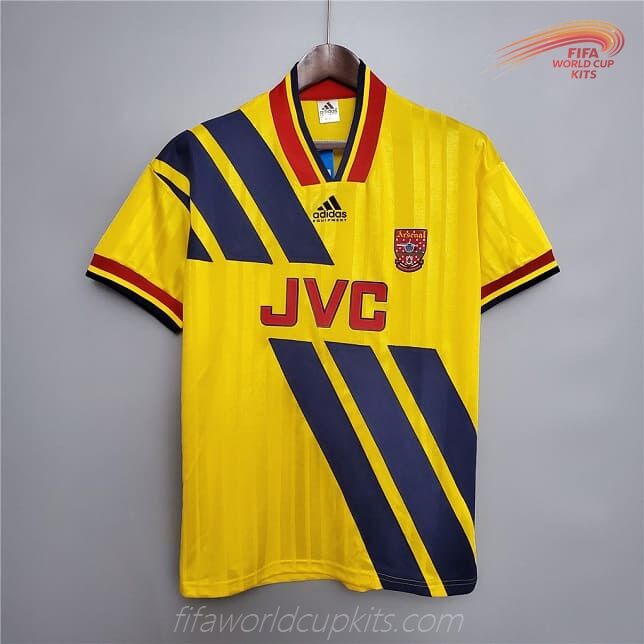Arsenal 93-94 Away Yellow Football Kit