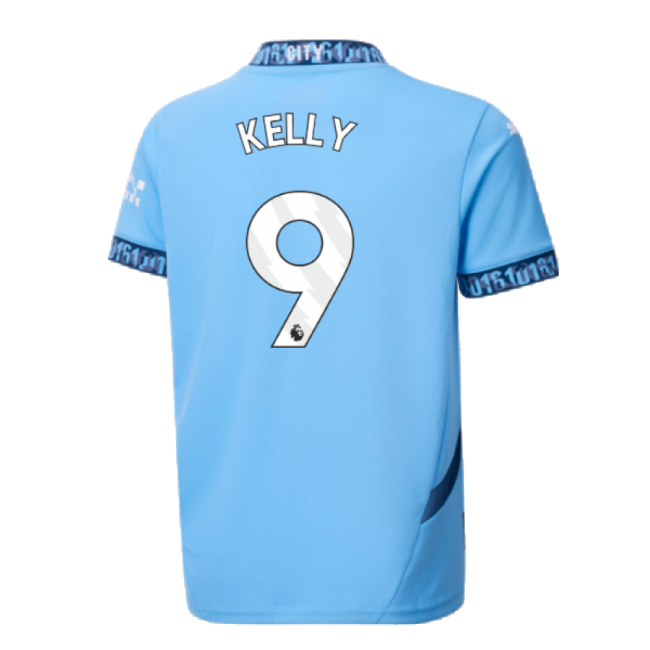Discounted Man City Kelly 9 2024-2025 Man City Home Shirt (Kids) (K...