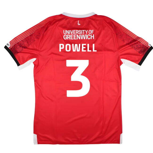 classic 2025-2026 Charlton Athletic Home Shirt (Powell 3)