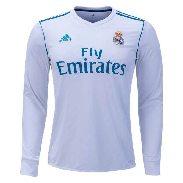Real Madrid Home 201718 LS Soccer Jersey Shirt - Official Replica