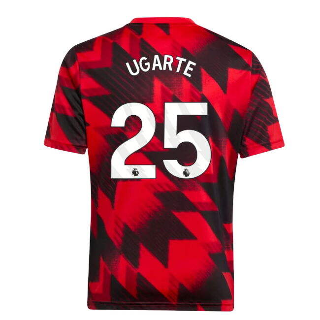 Football Man Utd Pre Match Shirt Red Kids Ugarte #25 Durable Mater...