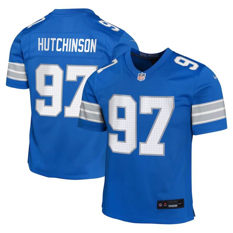Aidan Hutchinson Detroit Lions Nike Youth Game Jersey - Blue