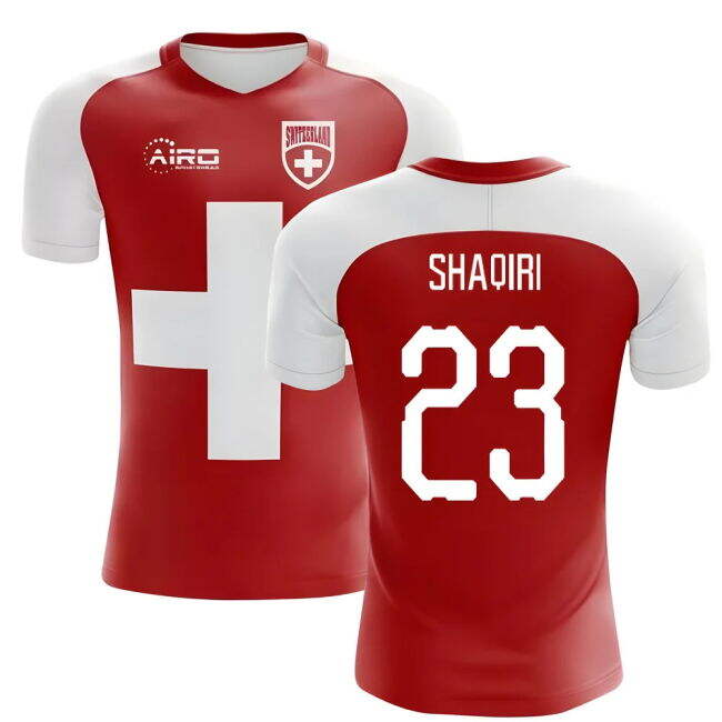 Shaqiri 23 Latest Switzerland Concept Football Shirt 2025-2026