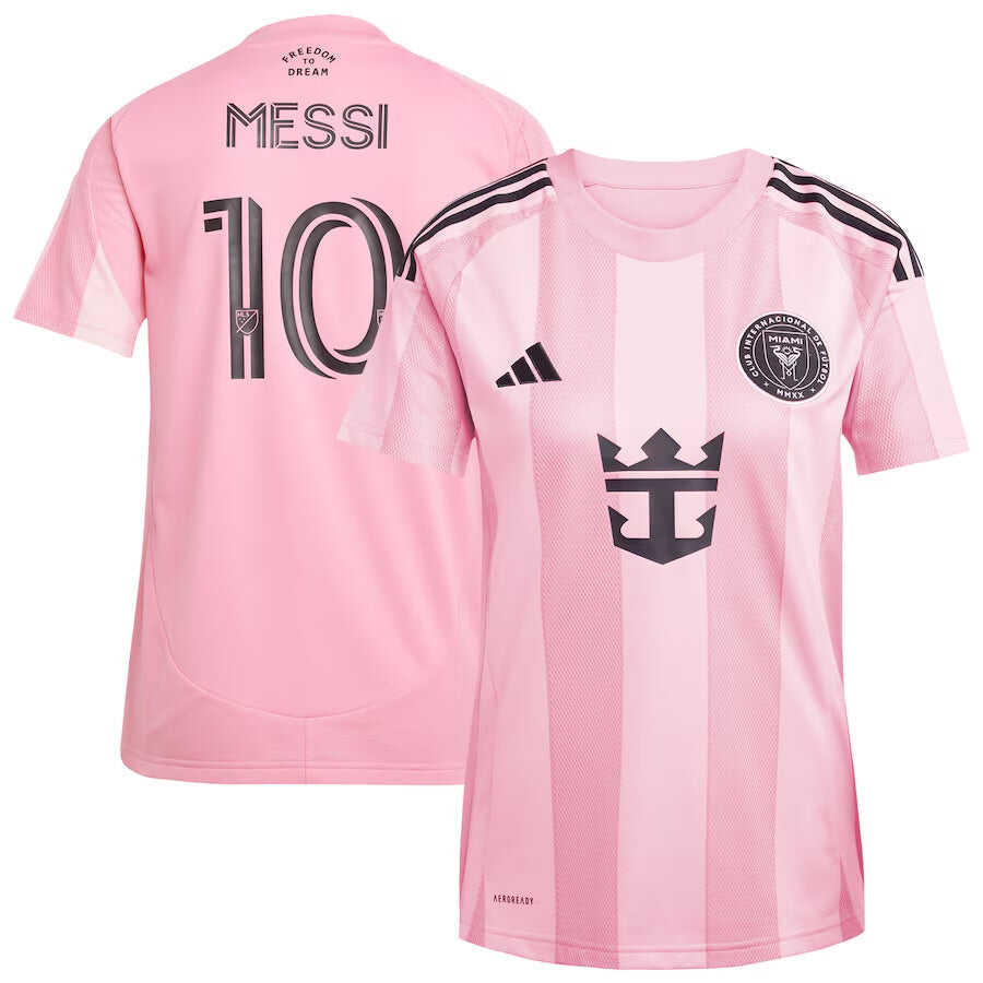 Women's Messi #10 Inter Miami CF Home Soccer Jersey 2025 Authentic Kit