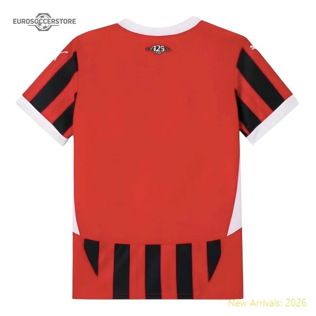 2024-2025 Ac Milan Home Shirt (kids) - Official Design - Match Quality