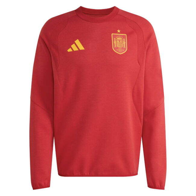 Economical Spain 2026-2027 Spain Travel Crew (Red) High-Quality Jersey