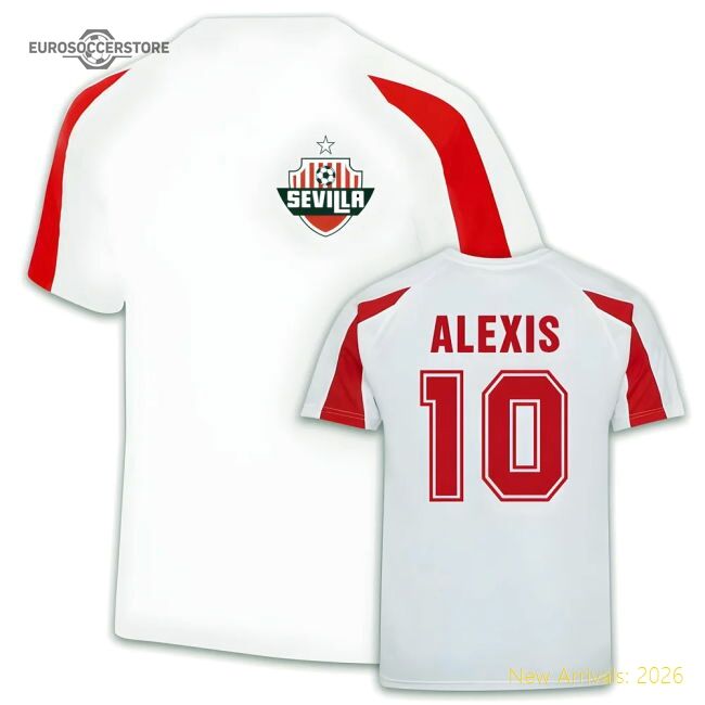 Exceptional Alexis Sanchez Sevilla Sports Training Jersey (white)