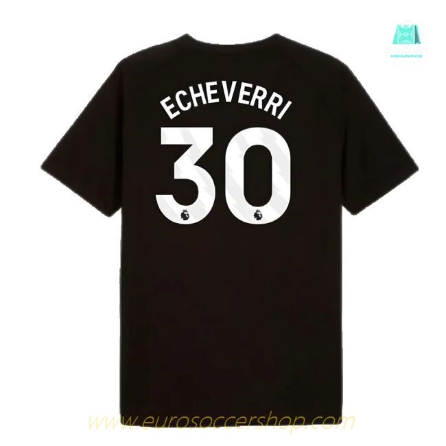 2024-2025 Man City Pumatech Pocket Tee (Black) (Echeverri 30)