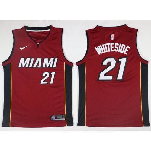 Miami Heat Hassan #21 Authentic Style Performance Jersey Vintage Look