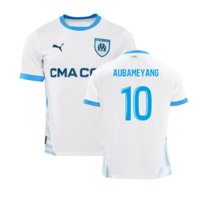 Marseille Marseille Home Shirt Aubameyang #10 Official Licensed In...
