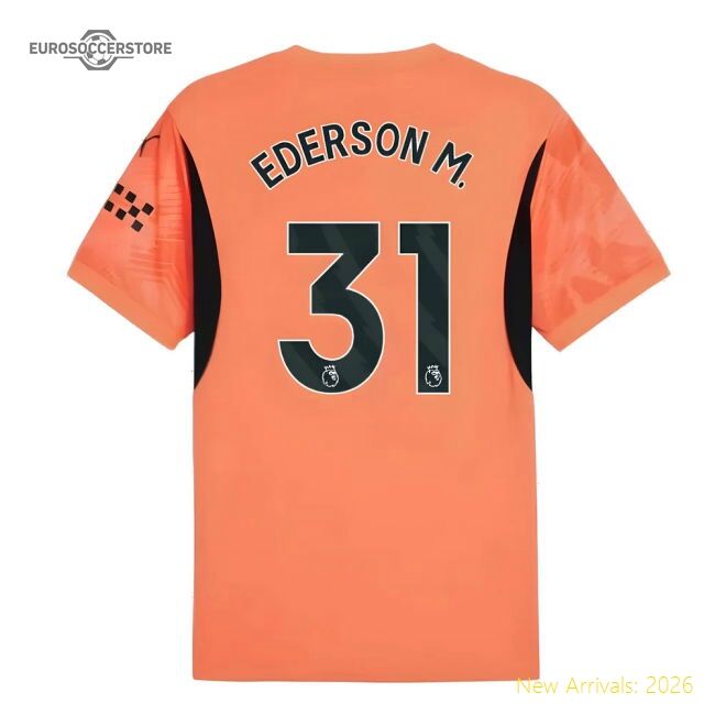 Premier League Team Barclays Premier Ederson M. Home Jersey Umbro Pro
