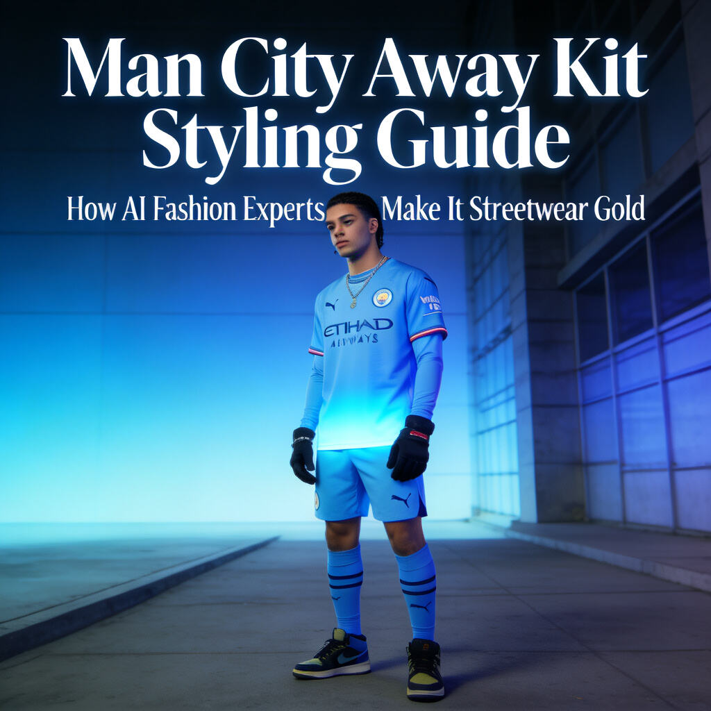 Man City Away Kit Styling Guide.How AI Fashion Experts Make It Streetwear Gold