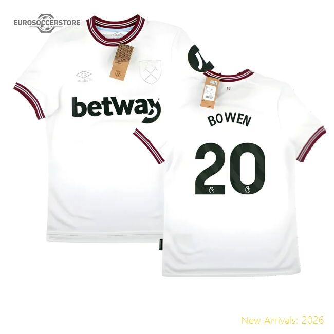 First-class 2023-2024 West Ham United Away Shirt (bowen 20)