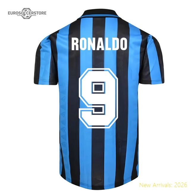 Serie A Team Italiano Ronaldo Home Authentic Jersey Performance Fabric
