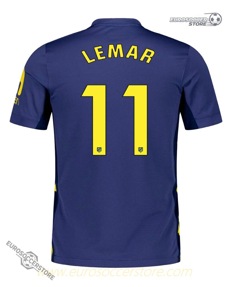 Atletico Madrid 25-26 Season Away Jersey, Featuring LEMAR with Squad Number 11
