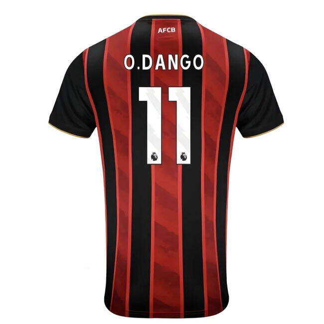 Authentic 2025-2026 Bournemouth Home Shirt (O.Dango 11)