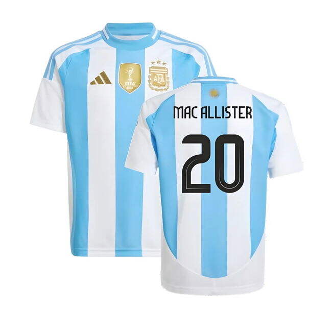 2024-2025 Argentina Home Shirt (Kids) (MAC ALLISTER 20)