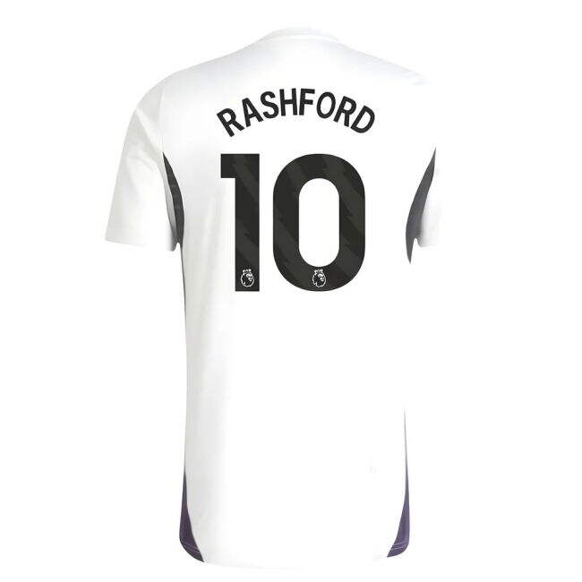 2025-2026 Man Utd Training Jersey (White) (Rashford 10) - high quality